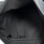 Shoulder Bag Large Denim Flat Messenger Black Monogrammed Denim Canvas