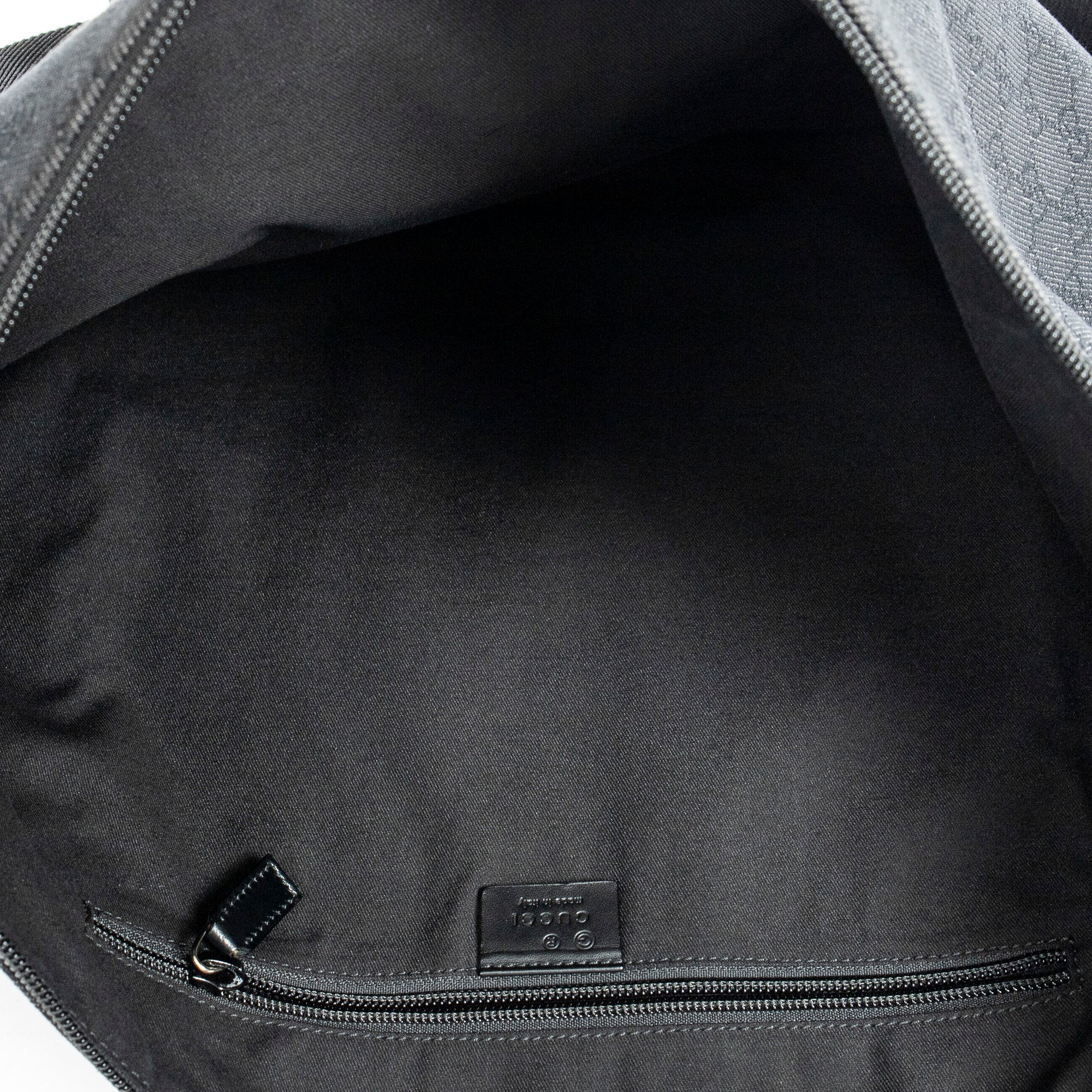 Shoulder Bag Large Denim Flat Messenger Black Monogrammed Denim Canvas
