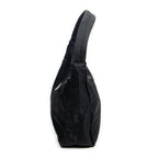 Shoulder Bag Mini Hobo Pochette Black Nylon Canvas