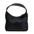 Shoulder Bag Mini Hobo Pochette Black Nylon Canvas