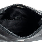 Shoulder Bag Mini Hobo Pochette Black Nylon Canvas