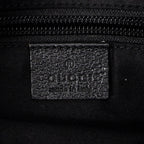 Shoulder Bag Front Slip Pocket Crossbody Black Monogrammed Canvas