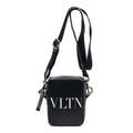 Shoulder Bag VLTN Small Crossbody Black Logo Print Smooth Calfskin Leather
