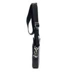 Shoulder Bag VLTN Small Crossbody Black Logo Print Smooth Calfskin Leather
