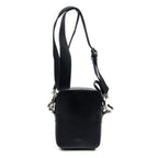 Shoulder Bag VLTN Small Crossbody Black Logo Print Smooth Calfskin Leather
