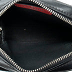Shoulder Bag VLTN Small Crossbody Black Logo Print Smooth Calfskin Leather