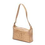Shoulder Bag CC Choco Bar Shoulder Bag Gold Choco Bar Quilted Lambskin Leather