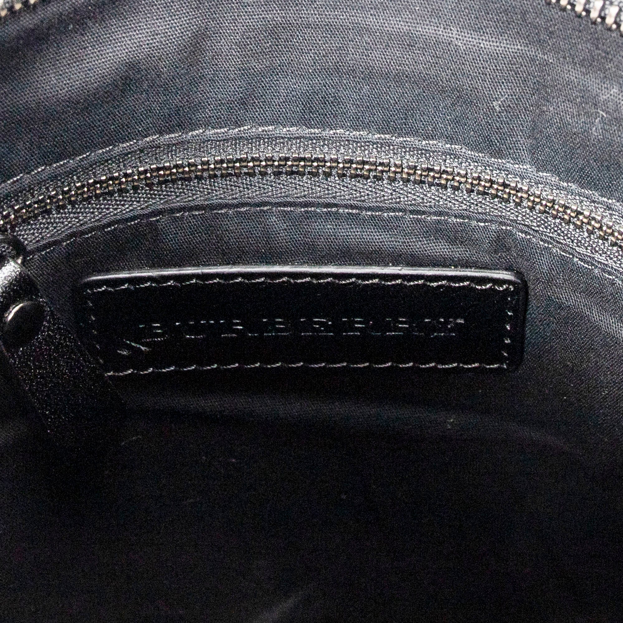 Bandolera Pequeña con Cremallera, Gris Ahumado, Lona Revestida