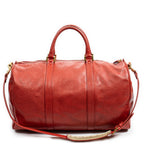 Travel Bag CC Timeless Large Boston Red Caviar Leather