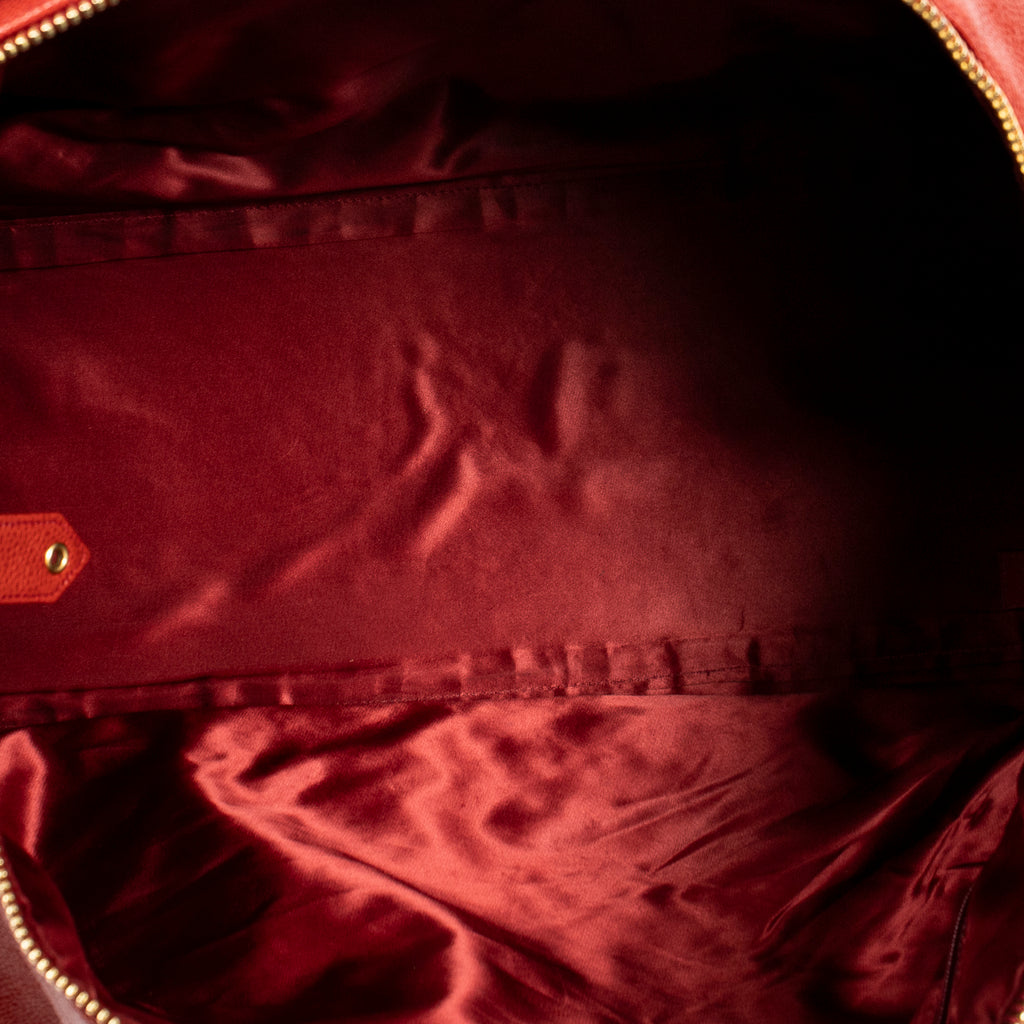 Travel Bag CC Timeless Large Boston Red Caviar Leather