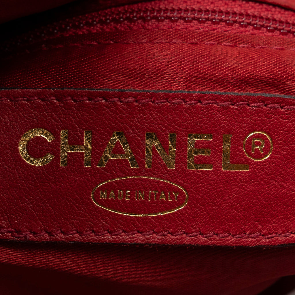 Travel Bag CC Timeless Large Boston Red Caviar Leather