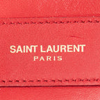 Shoulder Bag Baby Duffle Red Calfskin Leather