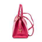 Shoulder Bag Small Classic Y Cabas Fuchsia Calfskin Leather