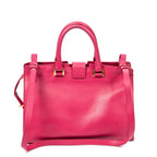 Shoulder Bag Small Classic Y Cabas Fuchsia Calfskin Leather