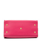 Shoulder Bag Small Classic Y Cabas Fuchsia Calfskin Leather