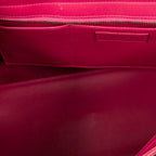 Shoulder Bag Small Classic Y Cabas Fuchsia Calfskin Leather