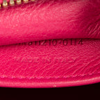 Shoulder Bag Small Classic Y Cabas Fuchsia Calfskin Leather