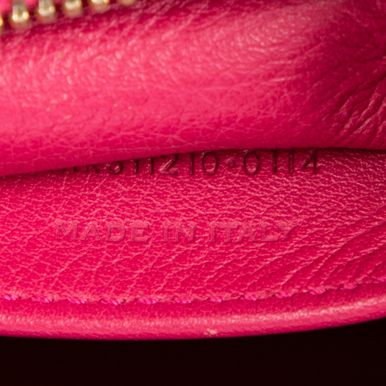 Shoulder Bag Small Classic Y Cabas Fuchsia Calfskin Leather