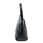 Shoulder Bag CC Timeless Medallion Tote Black Quilted Caviar Leather
