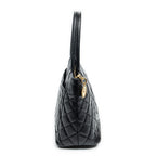Shoulder Bag CC Timeless Medallion Tote Black Quilted Caviar Leather