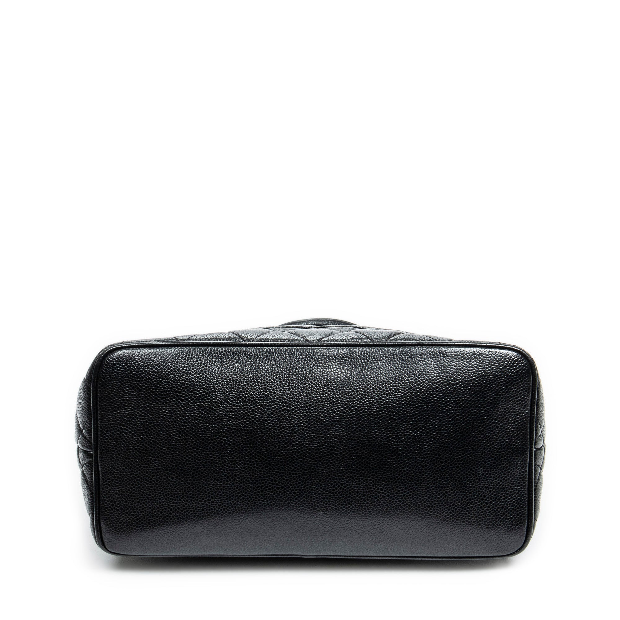 Shoulder Bag CC Timeless Medallion Tote Black Quilted Caviar Leather