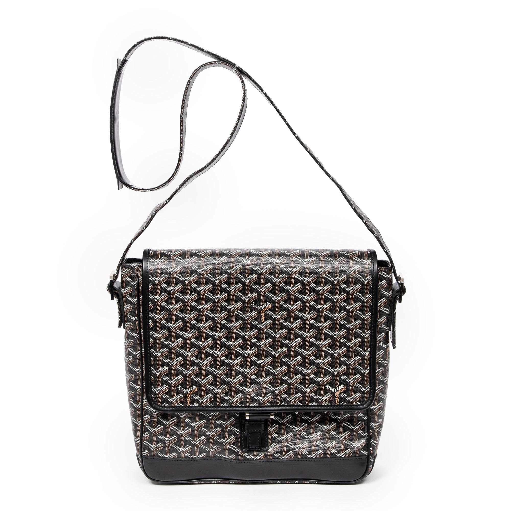Shoulder Bag Grand Bleu MM Black Goyardine Coated Canvas