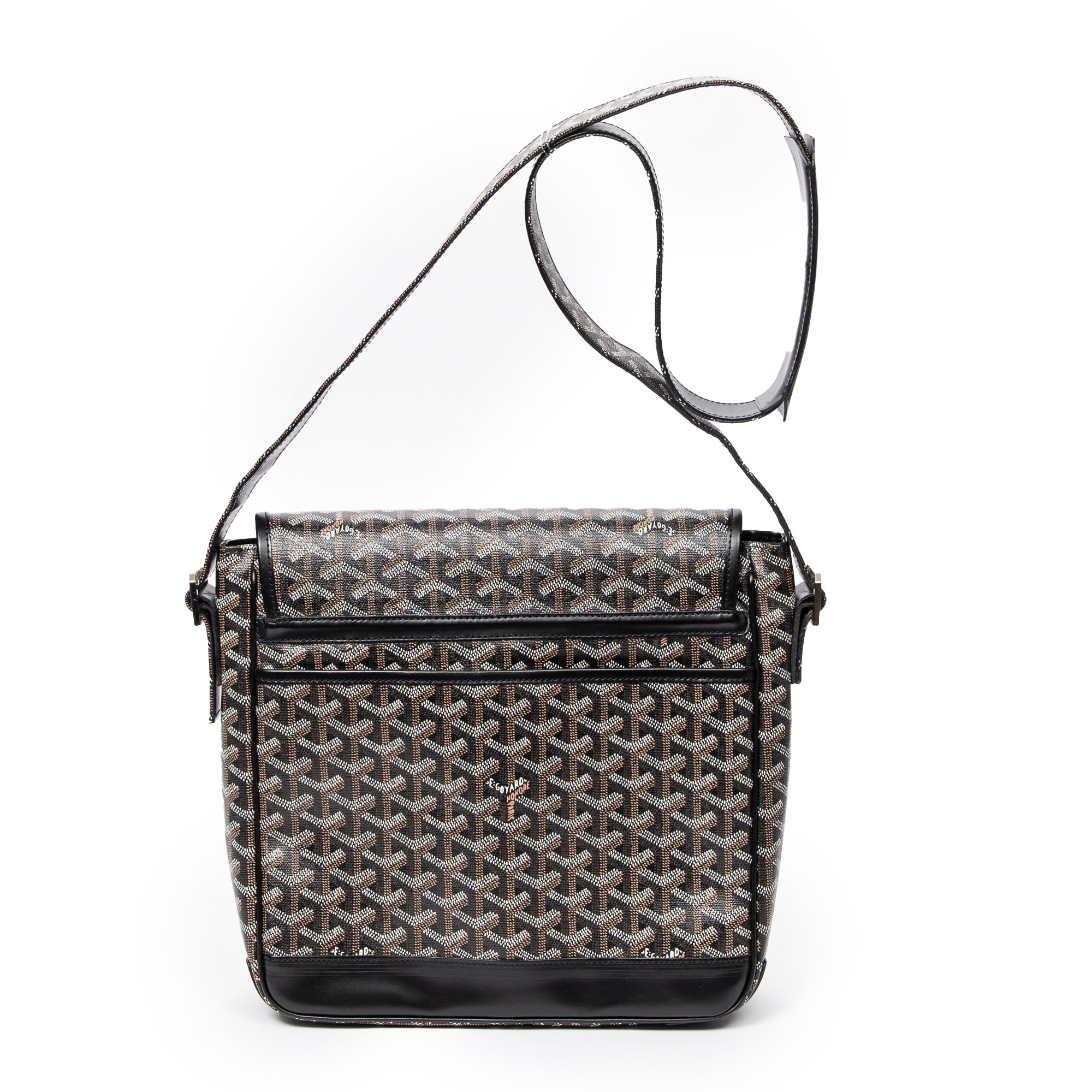 Shoulder Bag Grand Bleu MM Black Goyardine Coated Canvas