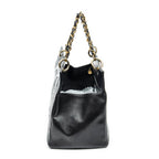 Shoulder Bag CC Grand Shopping Tote Black Quilted Lambskin Leather