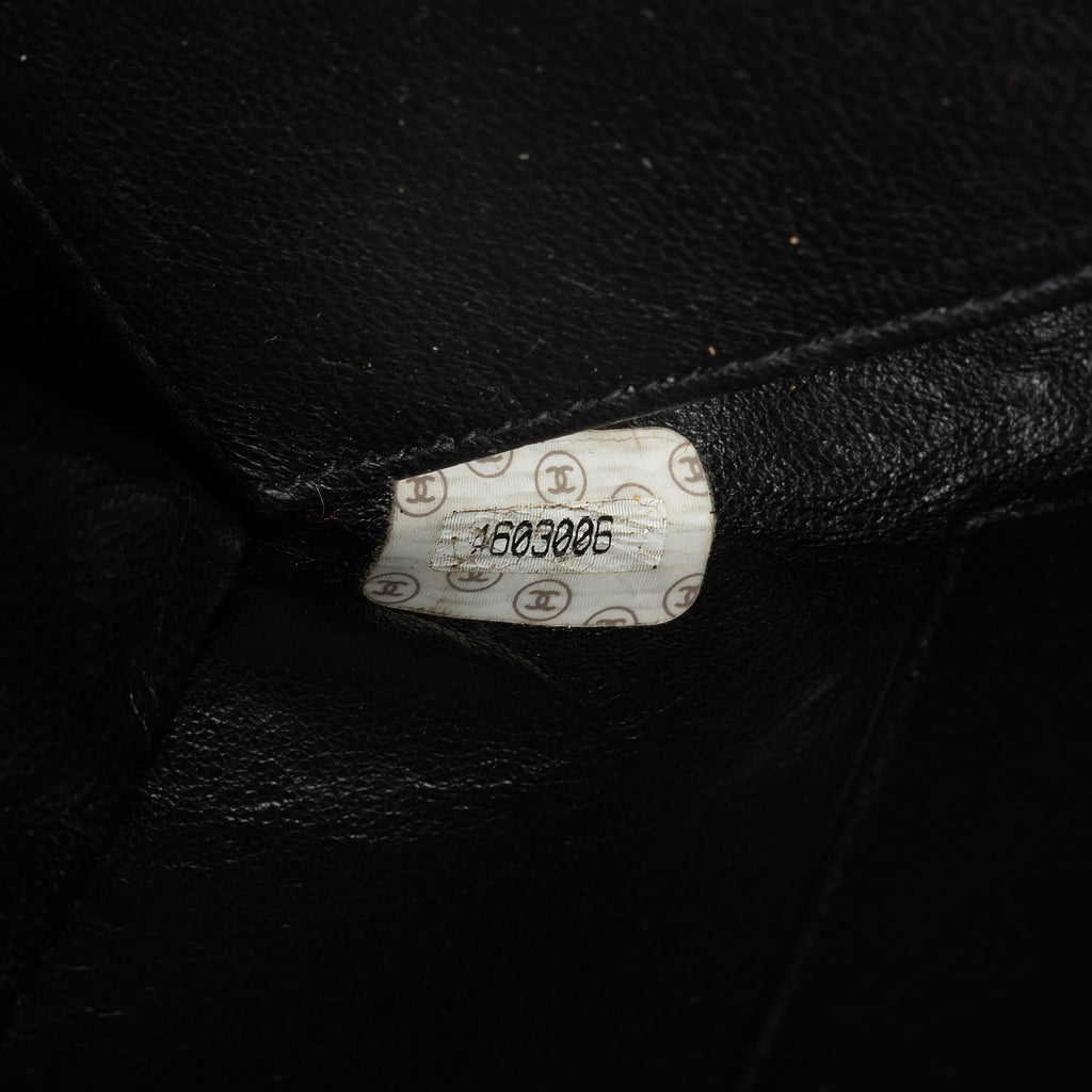 Shoulder Bag CC Grand Shopping Tote Black Quilted Lambskin Leather