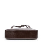 Bolso de hombro grande con cremallera, estilo tote para compras, lona Haymarket Check beige