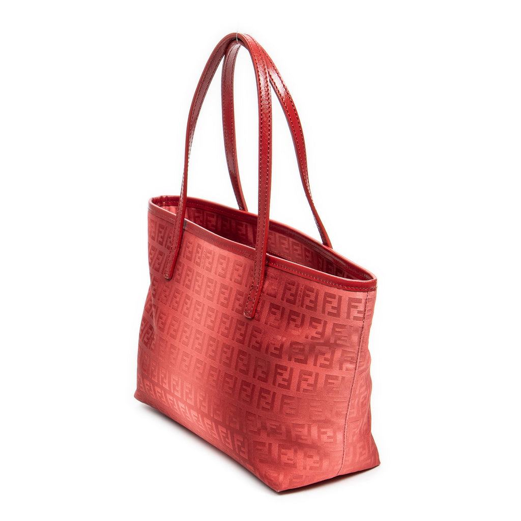 Bolso de mano mini Ombre Shopping Tote lona Zucchino roja