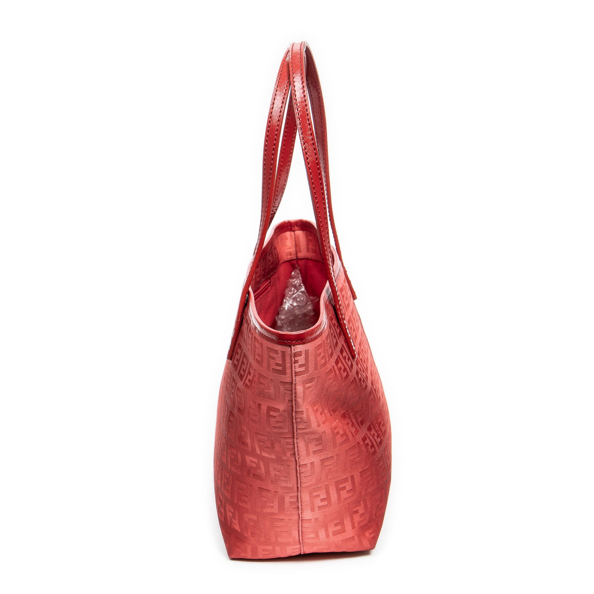 Bolso de mano mini Ombre Shopping Tote lona Zucchino roja