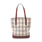 Bolso de Hombro Grande Alto Tote Lona Beige Nova Check
