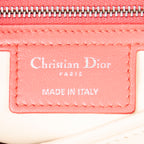 Shoulder Bag Large Bicolor Lady Dior Zip Pink Cannage Lambskin Leather