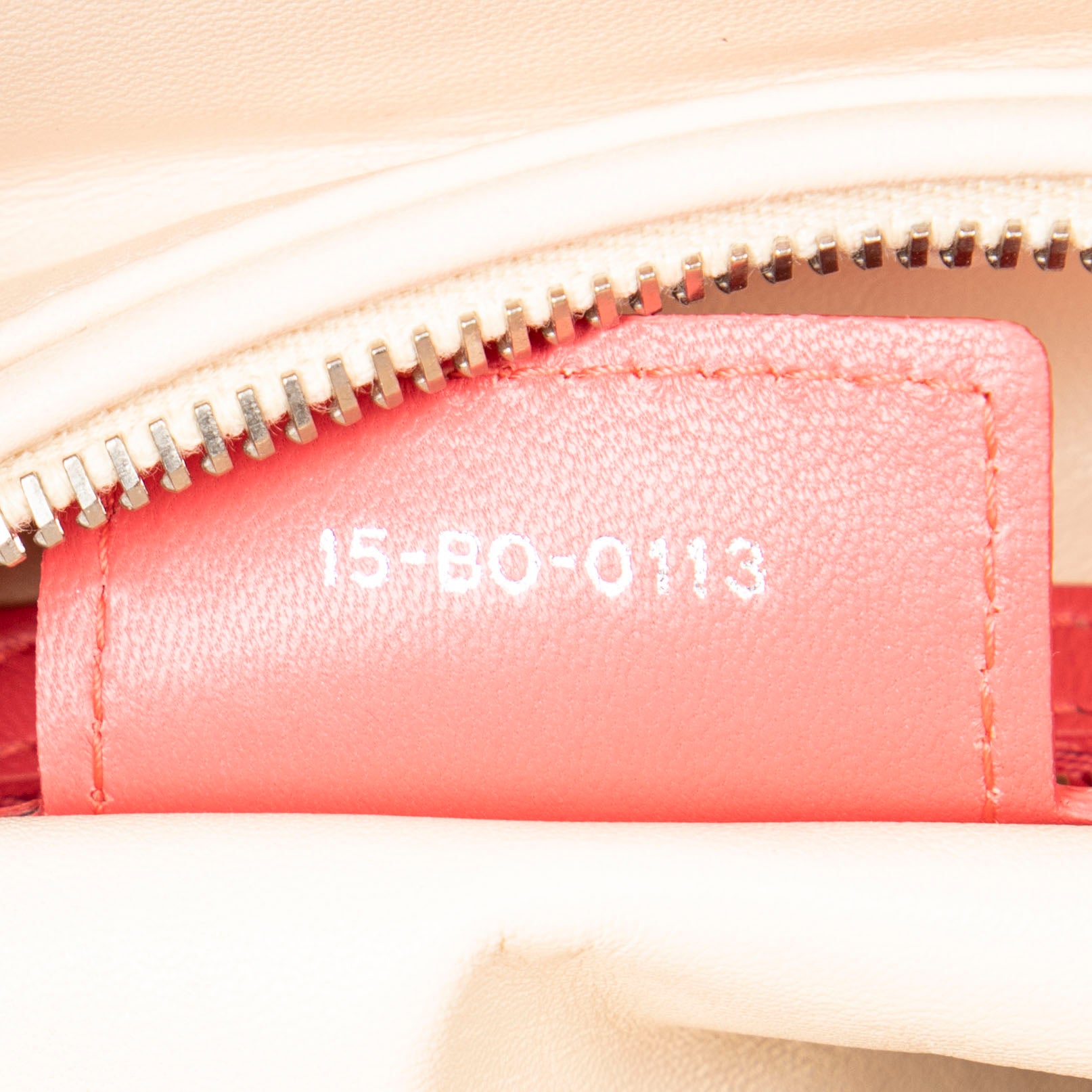 Shoulder Bag Large Bicolor Lady Dior Zip Pink Cannage Lambskin Leather