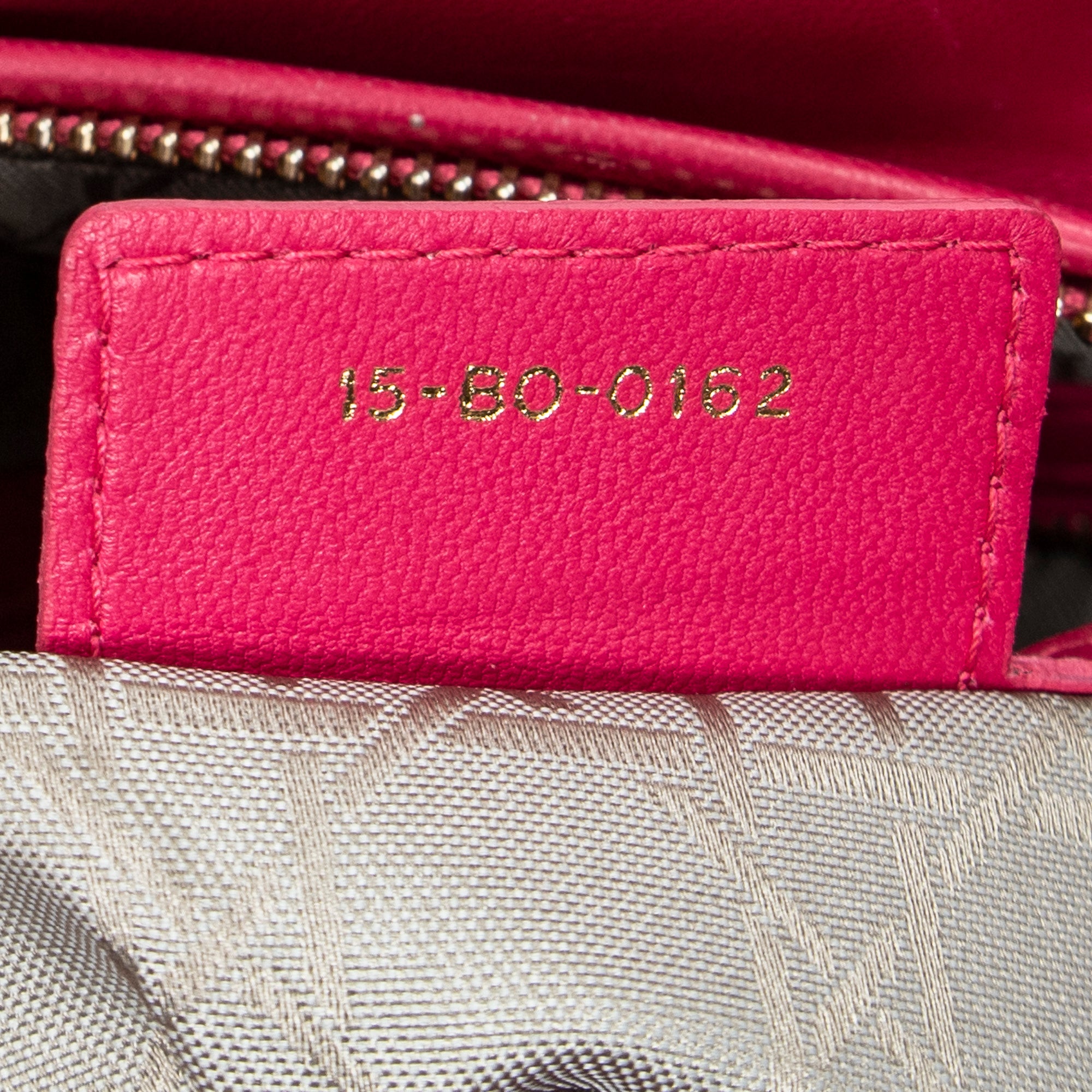 Shoulder Bag Large Lady Dior Fuchsia Pink Cannage Lambskin Leather