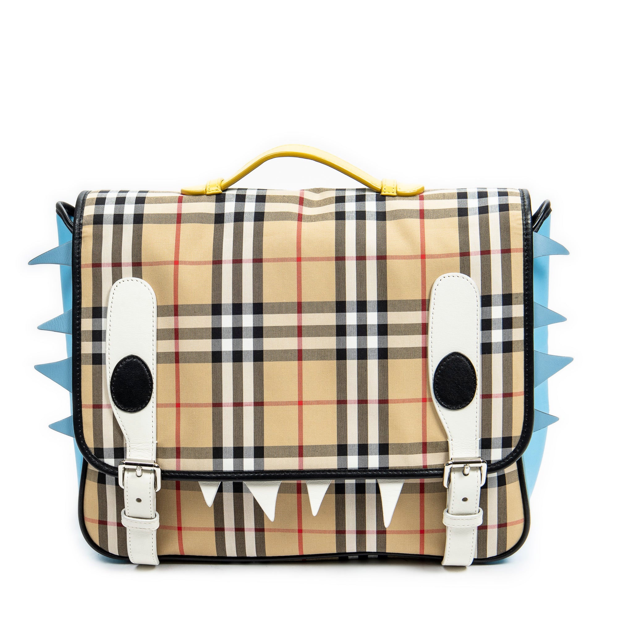 Backpack Monster Flap Backpack Beige Nova Check Nylon Canvas