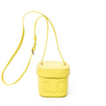 Shoulder Bag Small Cuir Triomphe Box Bag Yellow Green Smooth Calfskin Leather