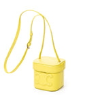 Shoulder Bag Small Cuir Triomphe Box Bag Yellow Green Smooth Calfskin Leather