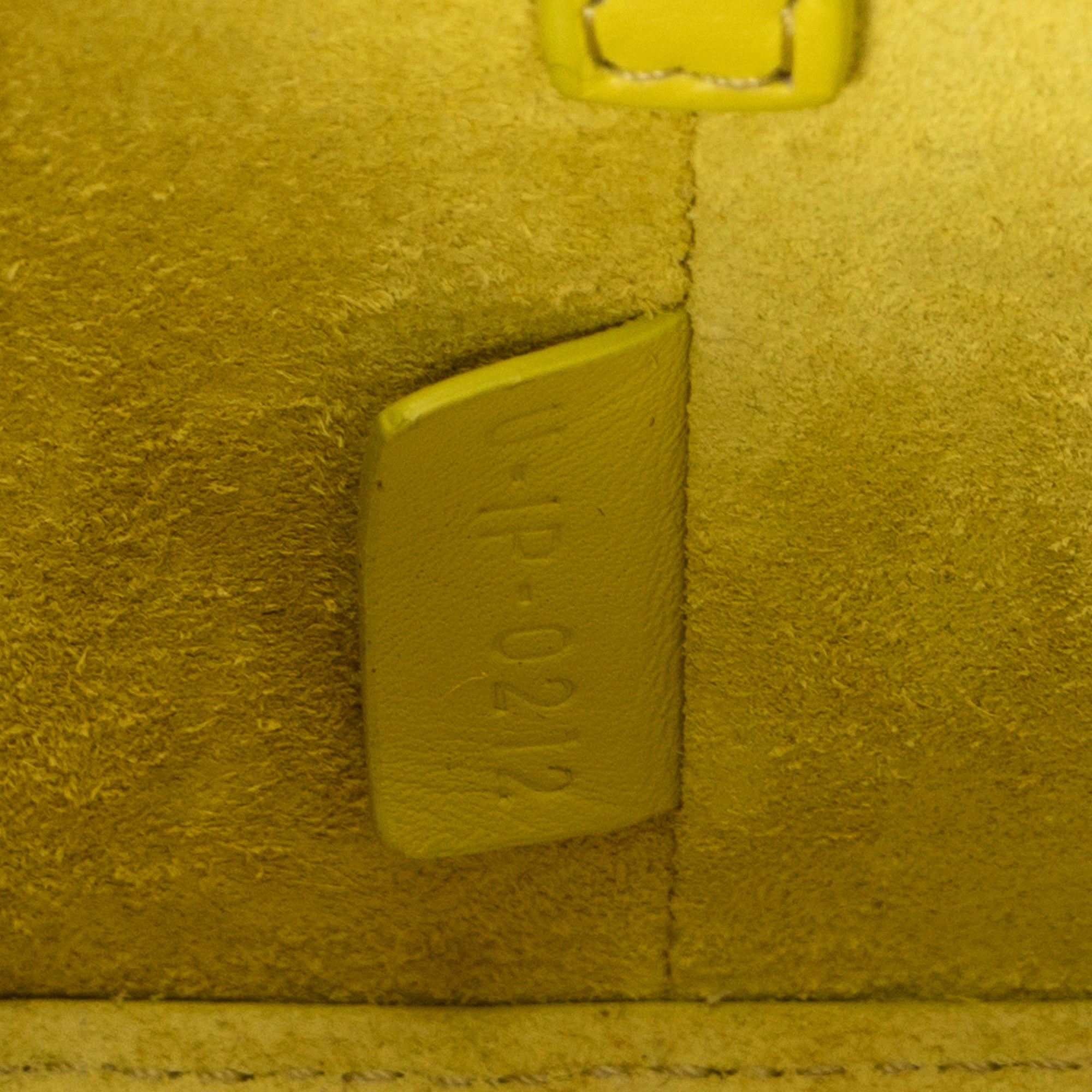 Shoulder Bag Small Cuir Triomphe Box Bag Yellow Green Smooth Calfskin Leather