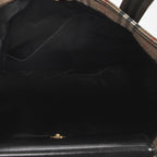 Bolso de hombro Tote alto de lona beige Haymarket Check