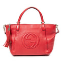 Shoulder Bag Soho Bag Red Grained Leather