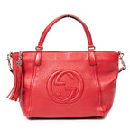 Shoulder Bag Soho Bag Red Grained Leather