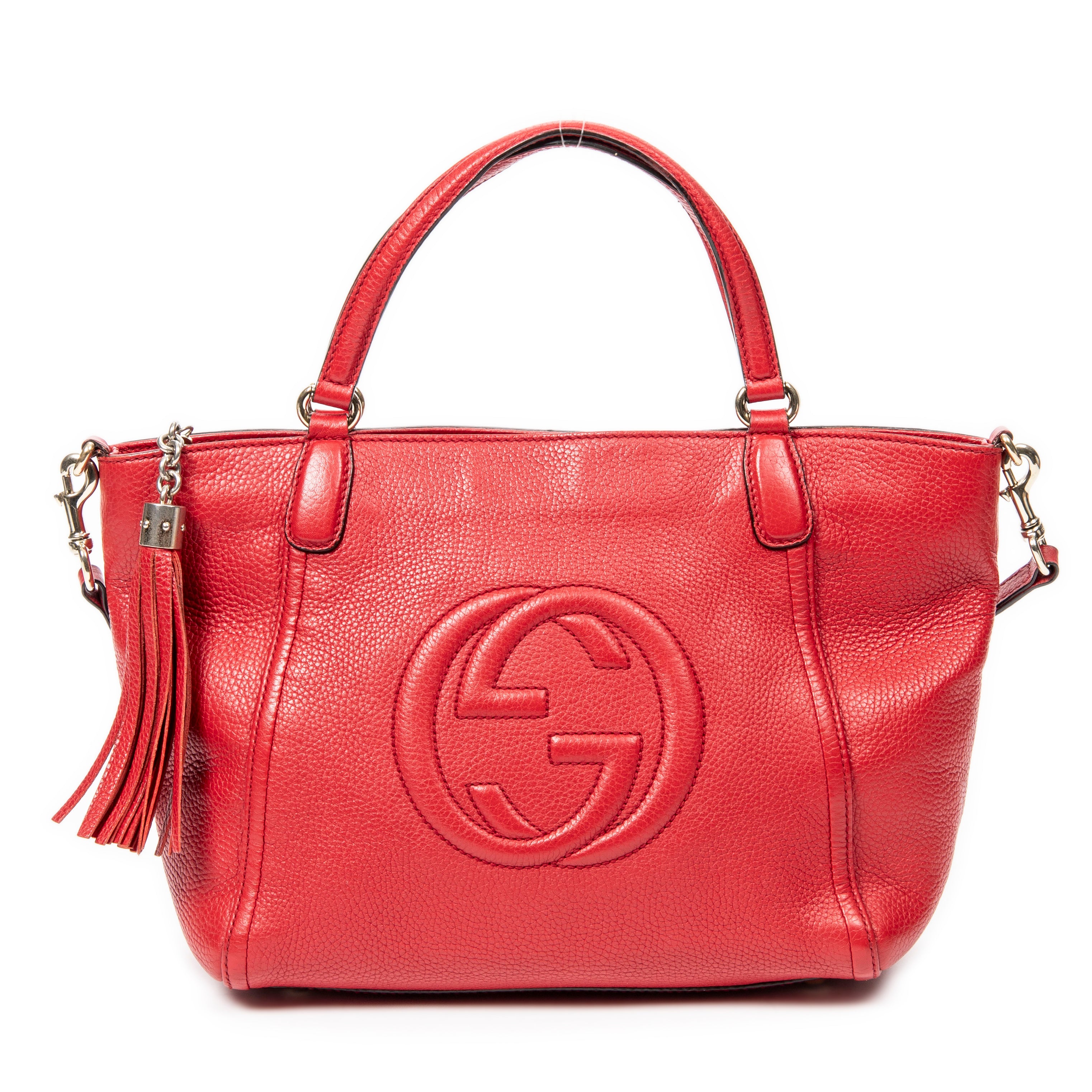 Shoulder Bag Soho Bag Red Grained Leather