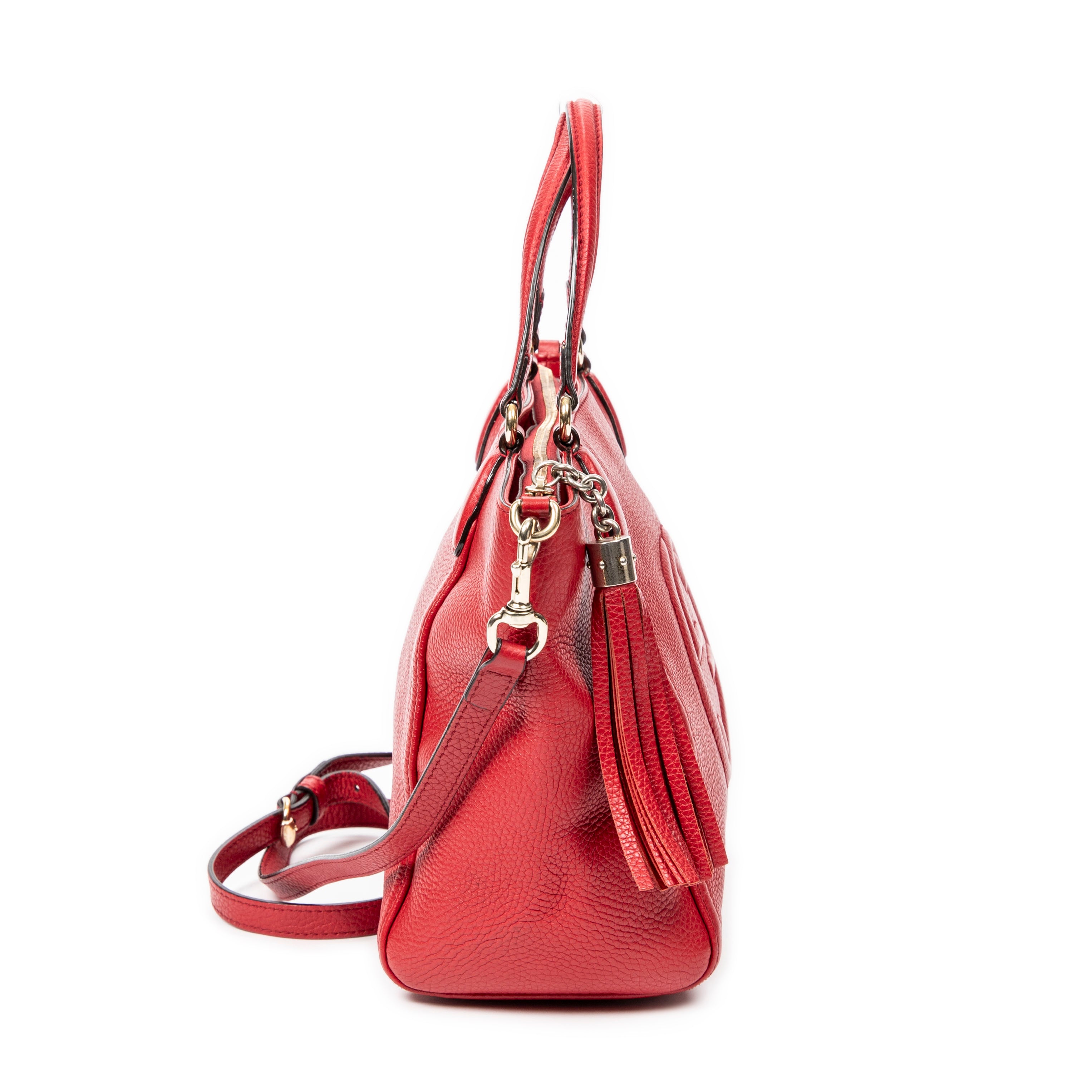 Shoulder Bag Soho Bag Red Grained Leather
