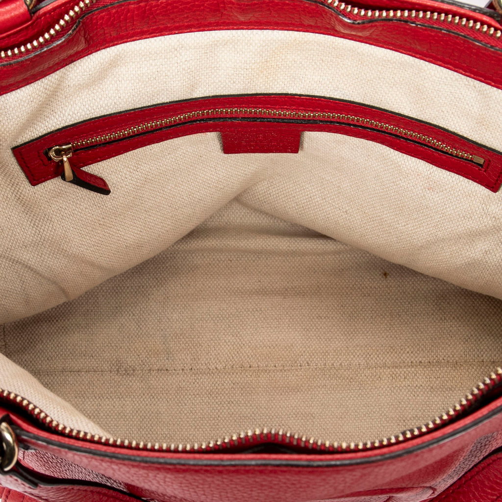 Shoulder Bag Soho Bag Red Grained Leather