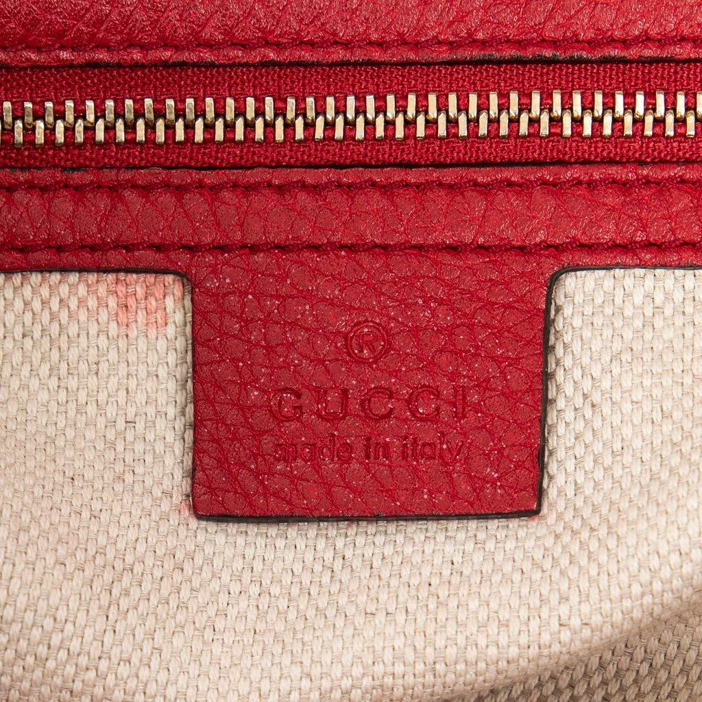 Shoulder Bag Soho Bag Red Grained Leather