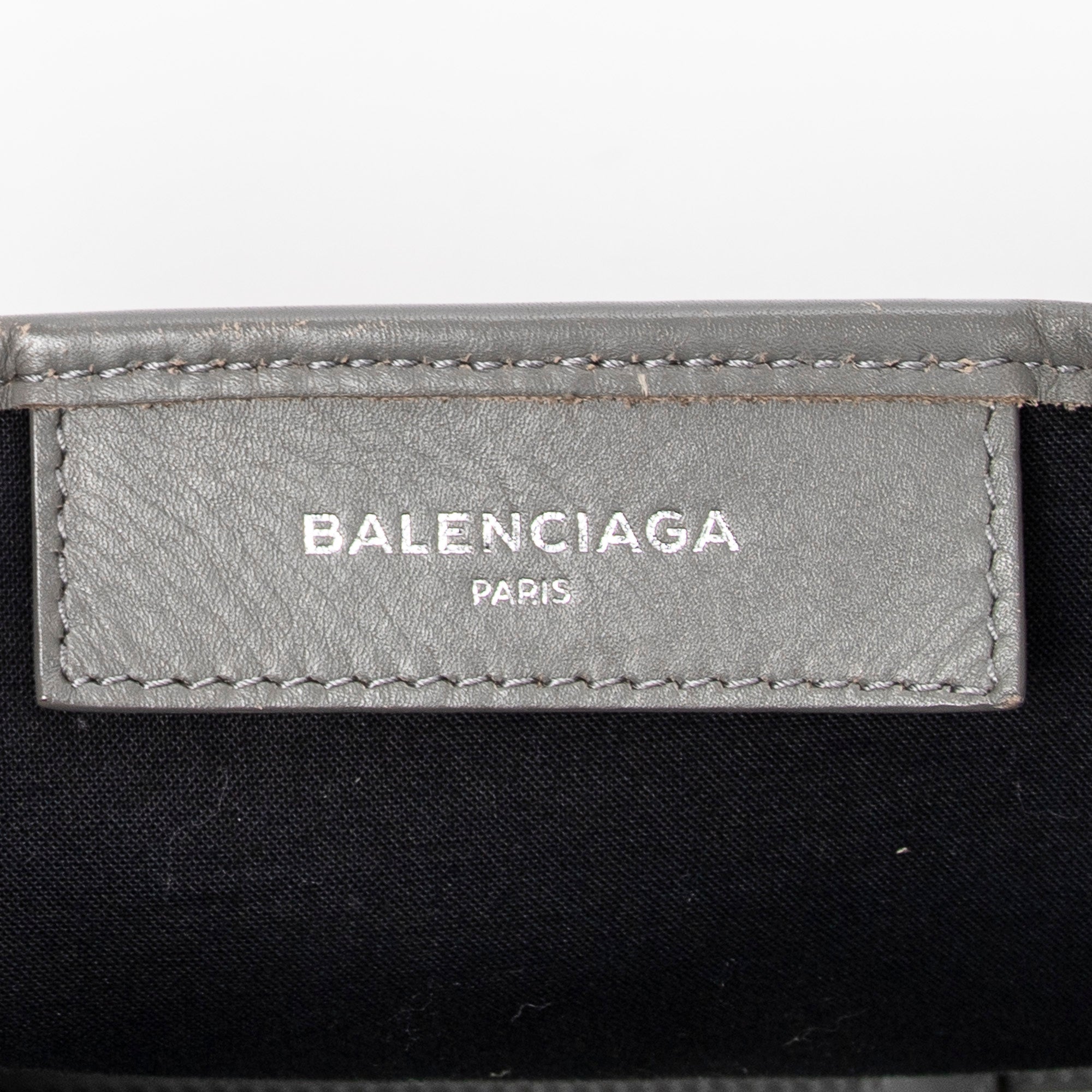 Handbag Small Navy Cabas Ivory Canvas
