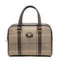 Bolso de mano Burberrys Small Boston Lona Vintage Check Verde
