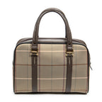 Bolso de mano Burberrys Small Boston Lona Vintage Check Verde